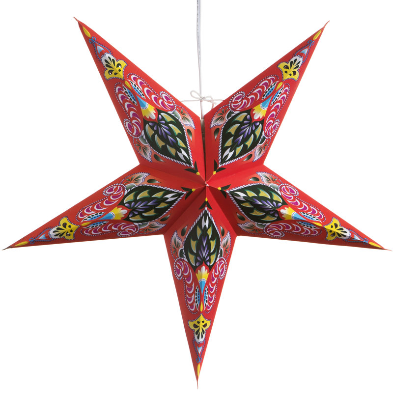 Éclairage pour étoile à papier ganasha, Rouge