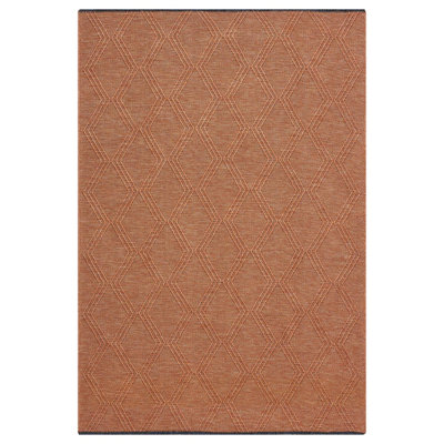 Modern Farmhouse Diamond Pattern Non-Slip Washable Rug