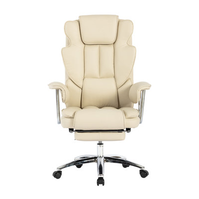 Adjustable Ergonomic Faux Leather Office Chair Gaming Chair Swiveling PC & Racing Game Chair