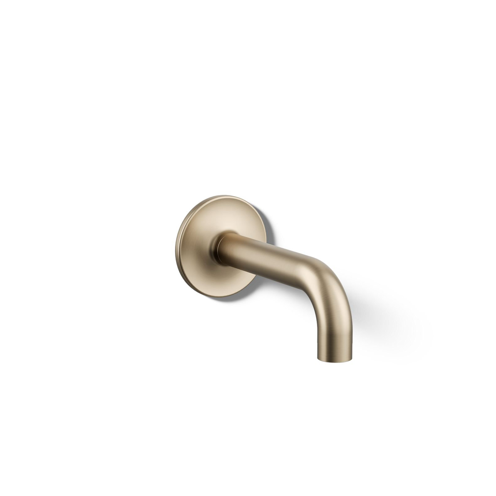 Purist Wall Mounted Tub Spout, Vibrant Brushed Bronze