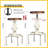 Dicle Swivel Adjustable Height Counter Stool-1871153480-1818652456