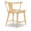 Chaise d'appoint XXX's et OOO's de 24 pouces de large, style transitionnel ambré, dossier à barreaux-389277740