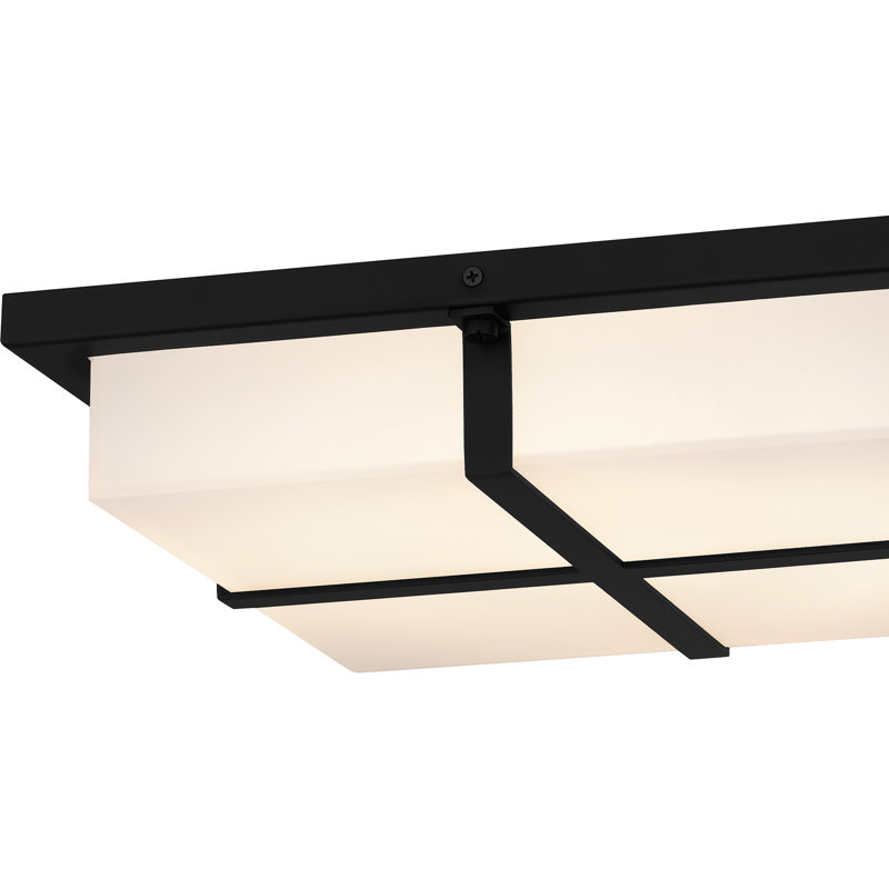 Makrina Integrated LED Flush Mount, Matte Black