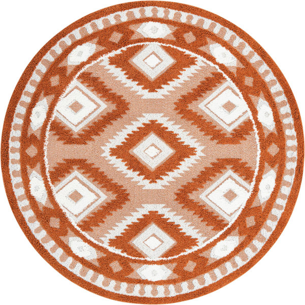 Union Rustic Kenithia Rust Red Rug | Wayfair