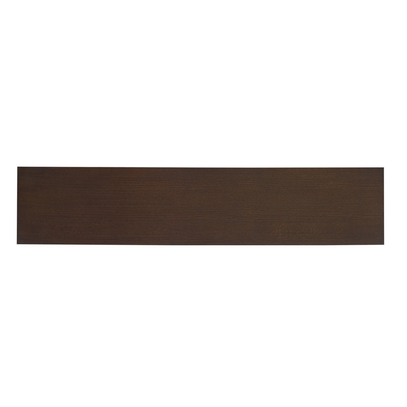 Loophole 48'' W Solid Wood Console Table, Walnut, Gold