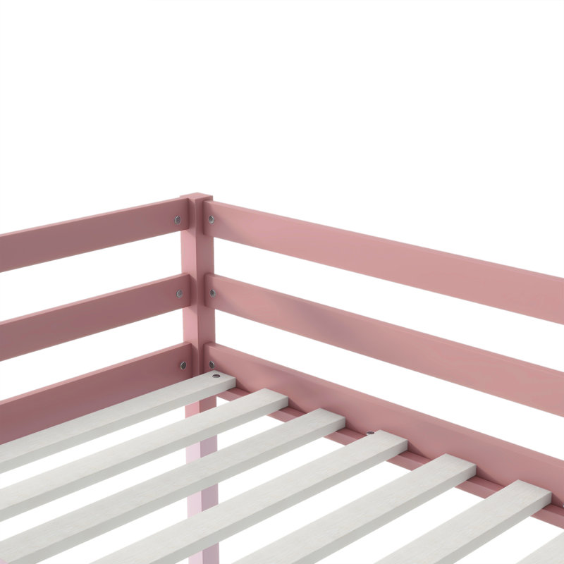 Lit mezzanine simple Orrtanna par Harriet Bee, Rose, Simple
