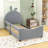 Twin Upholstered Platform Bed with Headboard-241978030
