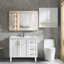 Miroir de salle de bain 30 po x 40 po en métal durable, facile à installer et incassable pour les espaces modernes-1528906768