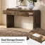 Console 2 tiroirs en bois massif l 54 po Eustaquio-2006993594