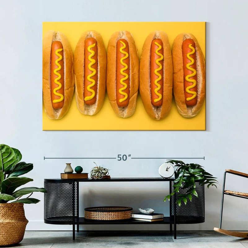 Yarlin Hot Dogs, 34" H x 51" W