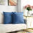 Fluffy Throw Pillows for Home Decoration, Solid Color Square Cushions, Textured Burlap with Faux Linen Pillow Covers 18X18 Inches, 2Pcs Pillow Inserts, Linen Cover, R-107227348