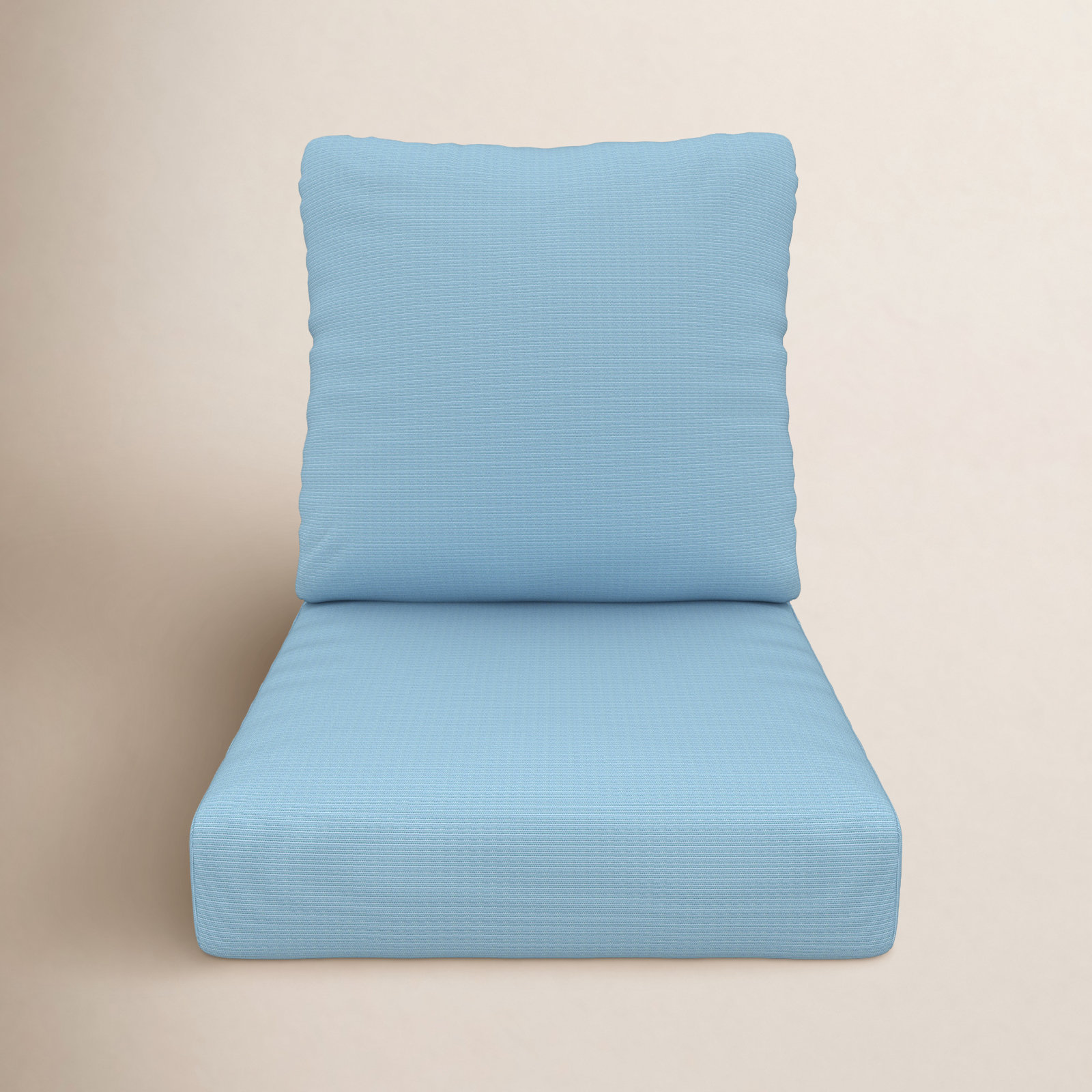Amala 22" Sunbrella® Seat and Back Cushion, Canvas Air Blue Sunbrella® Canvas