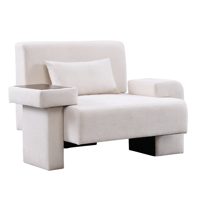 Chaise de salon Mid-Century, Beige