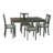 Io 5 Piece Two Toned Wood and Upholstered Dining Set-477274333
