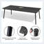 Patio Dining Table With Umbrella Hole and Aluminum Frame-409976785-459770166