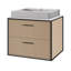 Aquaplane 22'' L Bathroom Sink-642754355