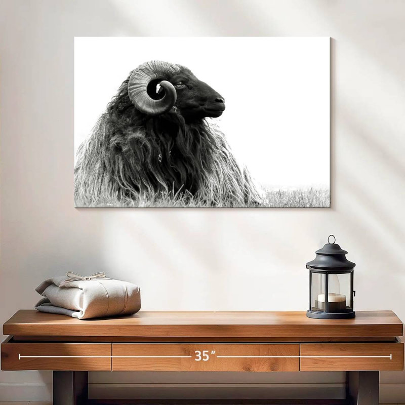 Brampt Bighorn Ram, 16" H x 24" W