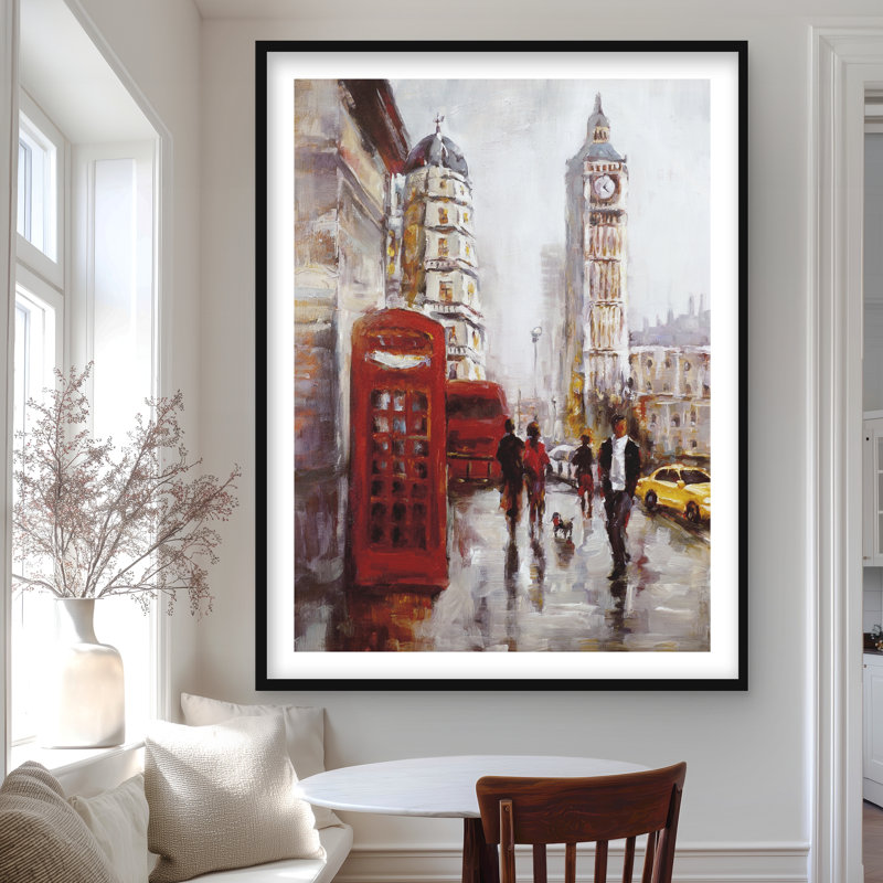 «Big Ben London Contemporary Places», reproduction d'art encadrée