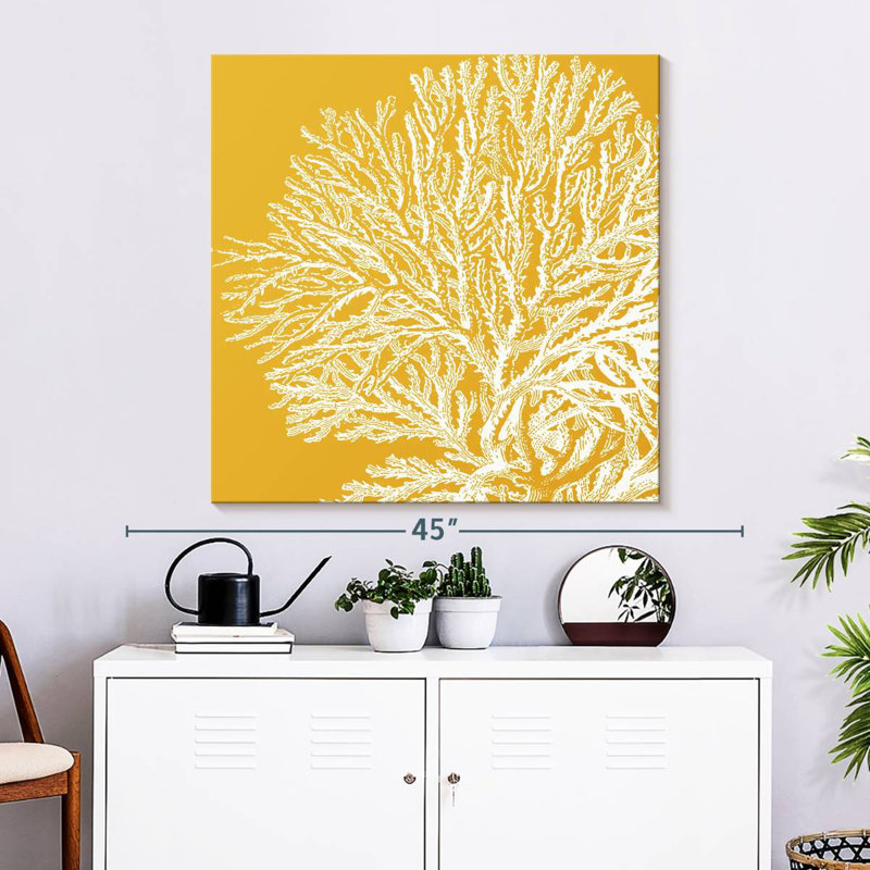 Brampt Saturated Coral I, 33" H x 33" W