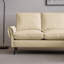 Canapé modulaire 81 po avec méridienne réversible beige, cuir technique cuir beige, Compliments Modern Esthétique-767086836-767086839