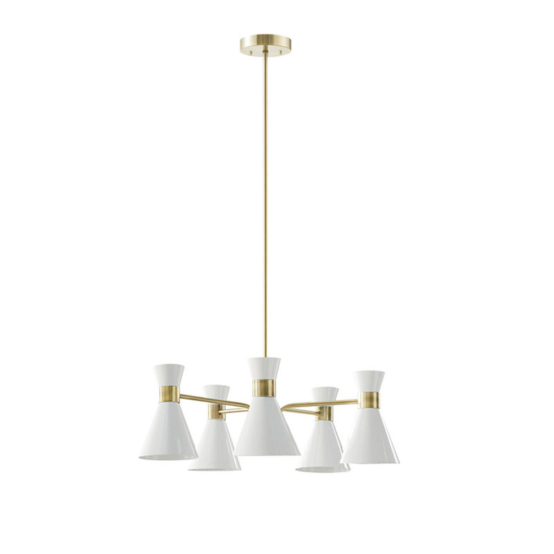 Lustre en métal 5 lumières