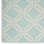 Tapis géométrique turquoise / turquoise Garnier-364891915