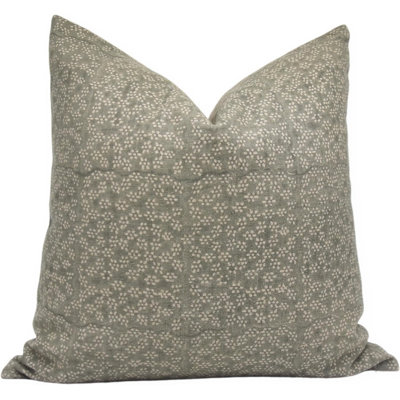 Fabdivine Olavrasti Artisan Block Printed Pillow Cover Natural Fabric Decorative Cushion- 14X36 Inch