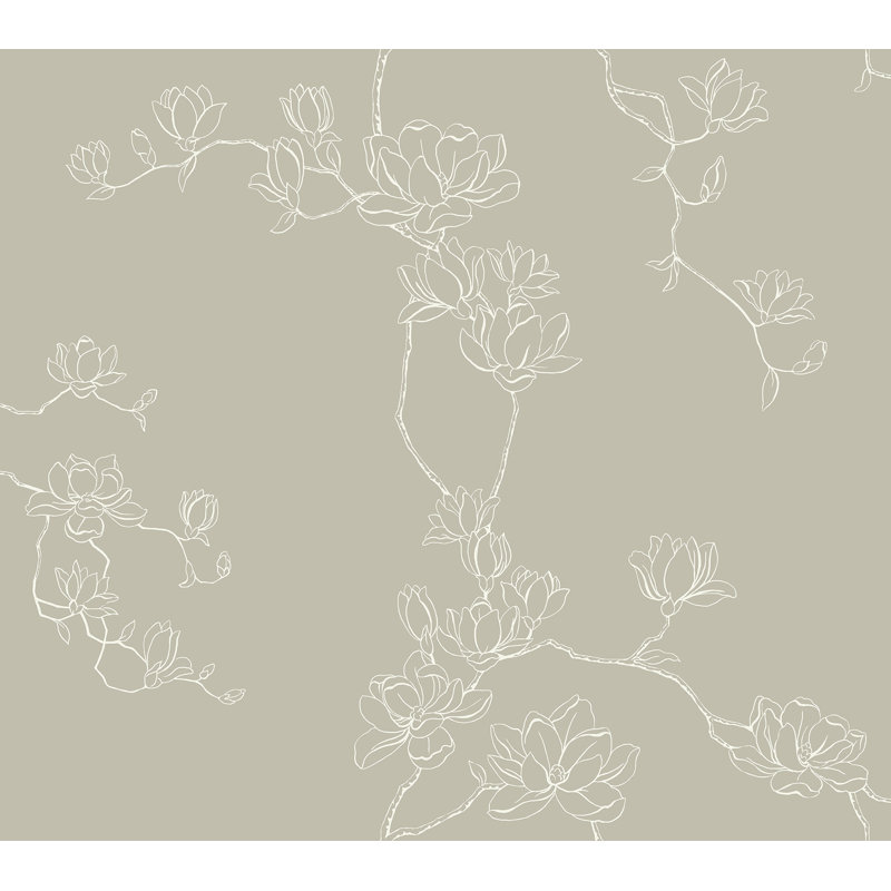 Papier peint Magnolia Home Volume 4 Branches, Taupe