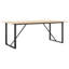 Pine Metal Base Dining Table