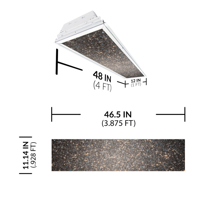 Astronomy Rectangle Fixture Component Ceiling Light