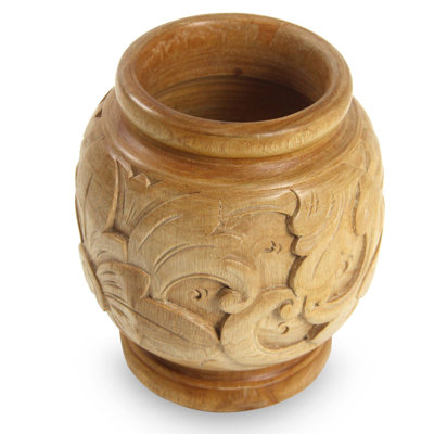 Wood Table Vase