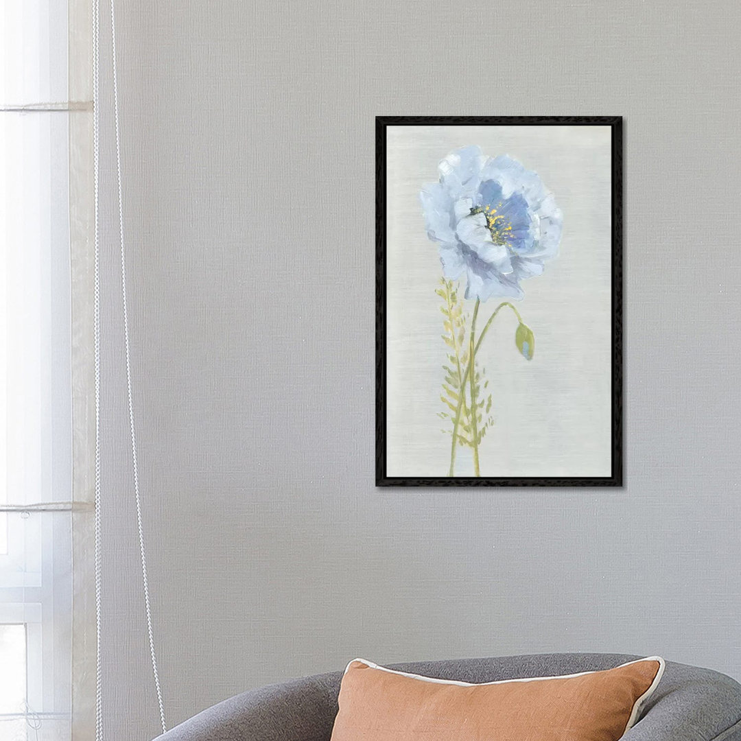 Jardin Bleu I von Sally Swatland - Galerie-verpackte Leinwand Giclée auf Leinwand