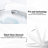 Ceramic Smart Toilet With Heated Seat, Night , Self-Cleaning Nozzle, Female Wash, Remote Control, Auto Flush White Rear Silent Slow Down,