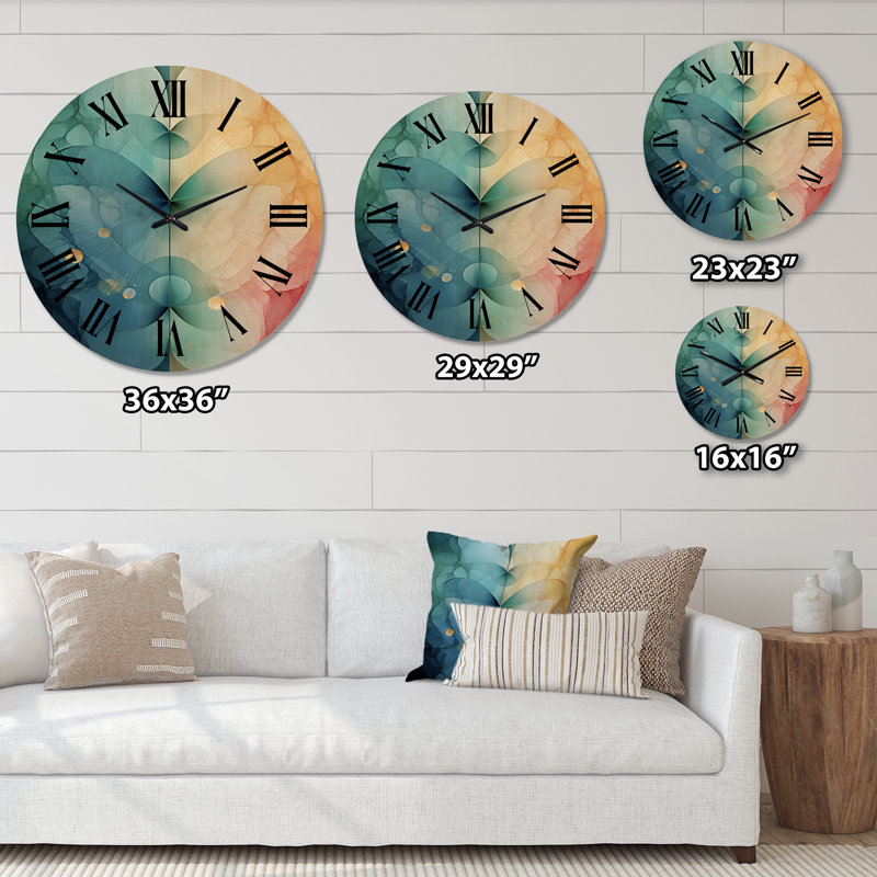 Horloge murale abstraite Contemplating Divinity, Grand