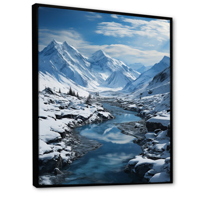 «Blythedale Alaska Glacial Flow I», reproduction d'art sur toile