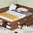 Full Size Daybed With Drawers And Shelves, Walnut(OLD SKU:LP102023AAD)-92117967