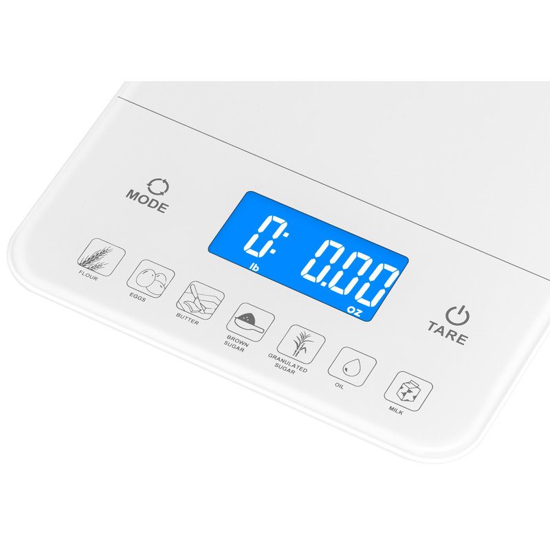 Échelle de cuisson avec comptoir de calories, par Ozeri, Blanc