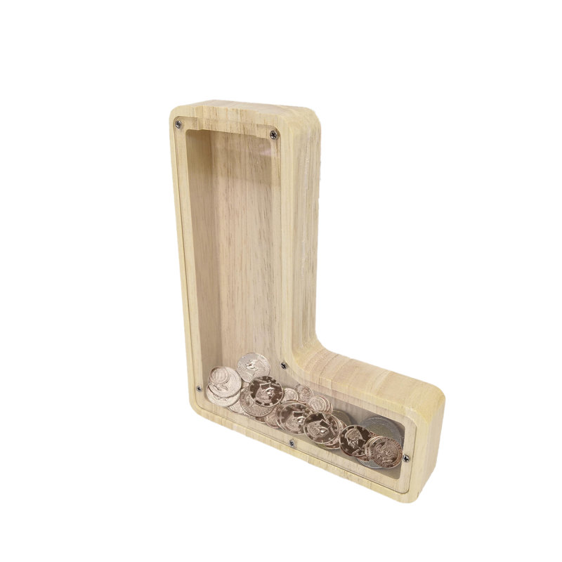 Chaddie Text & Numbers Piggy Bank, L