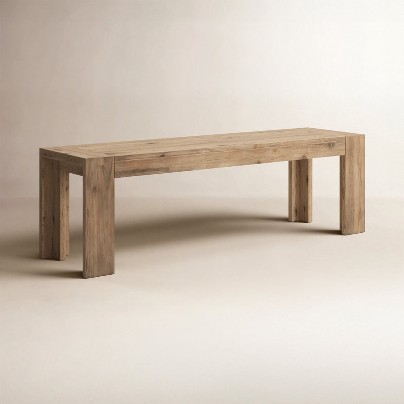 Banc en bois Tenby, 18" H x 58" W x 16" D