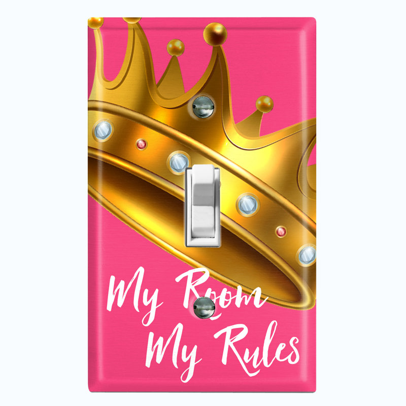 1 - Gang Toggle Light Switch Standard Wall Plate, Pink