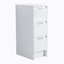 Meuble-lavabo autoportant de 48 po avec lavabo en résine, 2 armoires de rangement, 2 armoires murales, portes et tiroir à fermeture douce, blanc brillant, contreplaqué (KD-Packing)