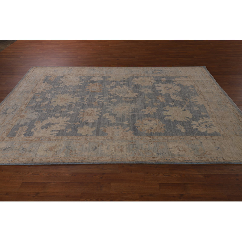 Tapis bleu Oushak 6 x 9