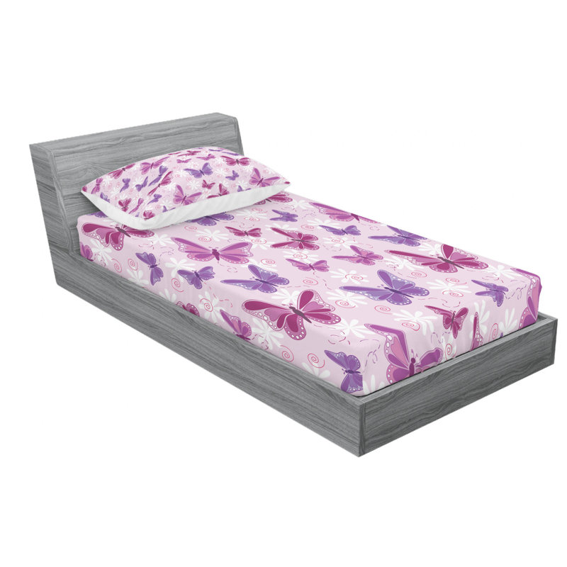 Microfiber Sheet Set, Twin Sheet Set with Fitted Sheet