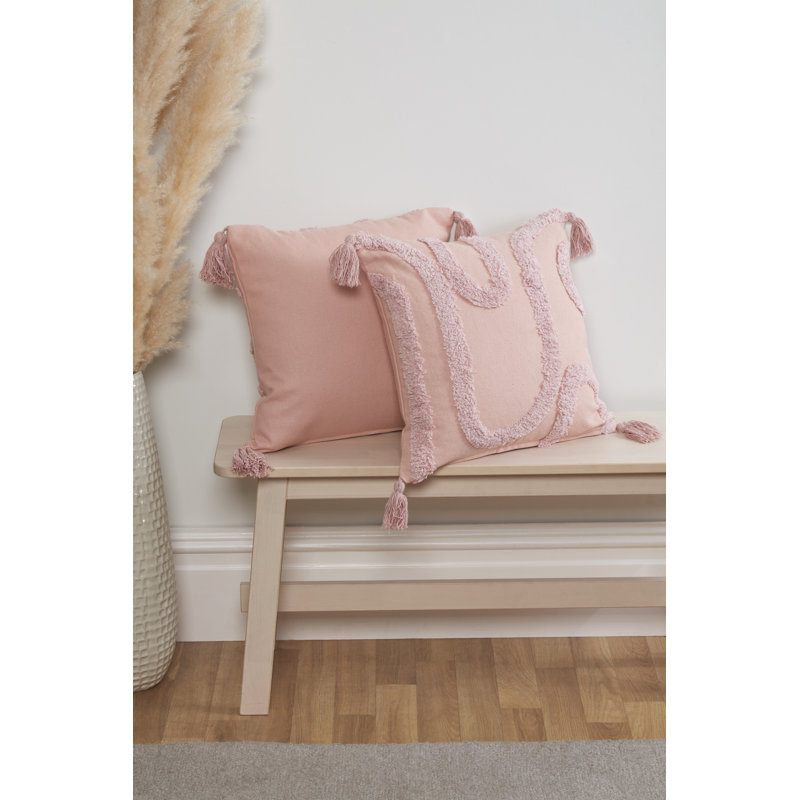 Steens Square Euro Pillow Cover, Pink