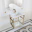 Ensemble de meuble-lavabo simple Pierre, avec tablette ouverte et structure métallique Pierre-1660334735-1773972646