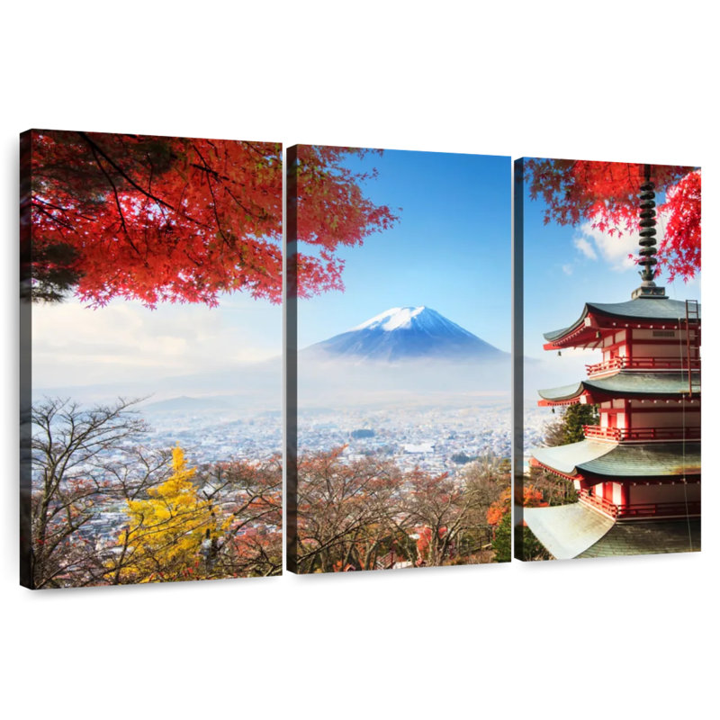Alvord Autumn Mount Fuji, 48" H x 74" W