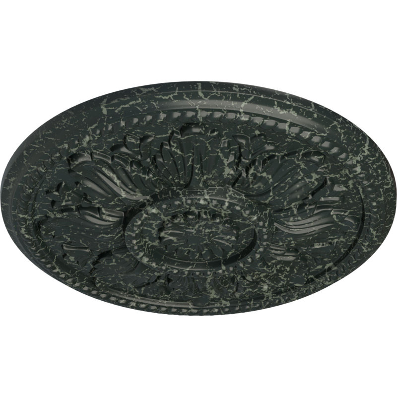 Médaillon de plafond Endurathane Edinburgh, DE 18 po x P 1 3/4 po (convient aux auvents jusqu'à 5 1/4 po)