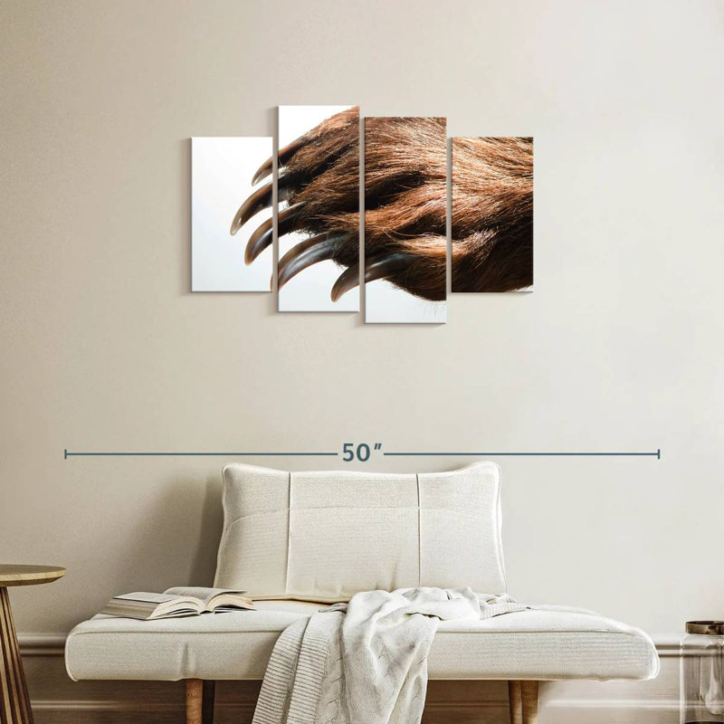 Brampt Brown Bear Claws, 22"H x 36"W