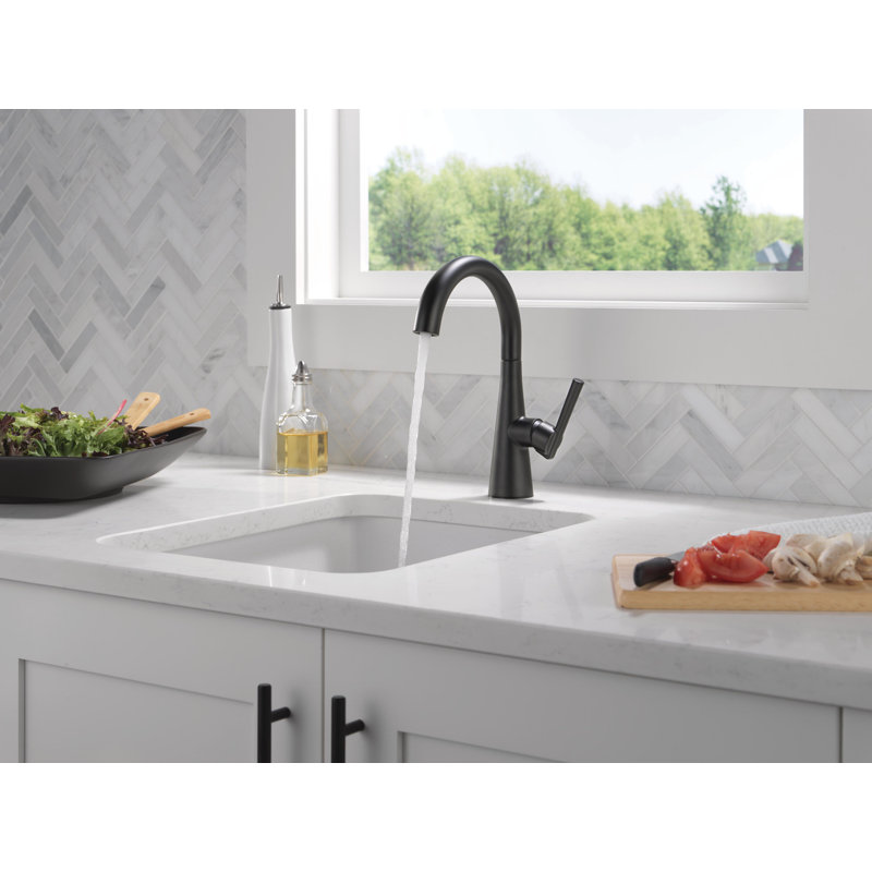 Single Hole Bar Sink Faucet, Wet Bar Faucets, Prep Sink Faucet, Matte Black
