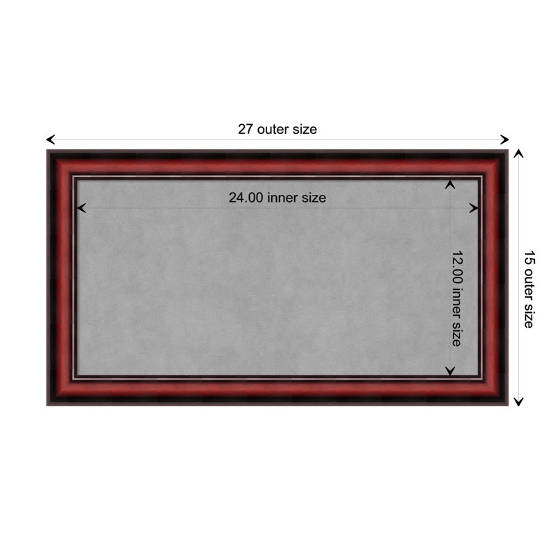 Tableau d'organisation magnétique Rubino Cherry, H 15 po x l 27 po
